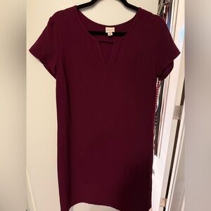 Merona Red Short Sleeve Mini Dress